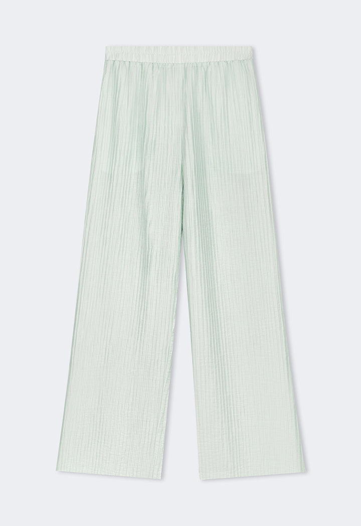 Choice Elasticated Waist Straight Cut Trousers Mint