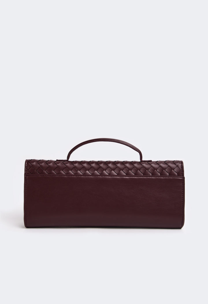 Choice Top Handle Long Clutch Burgundy