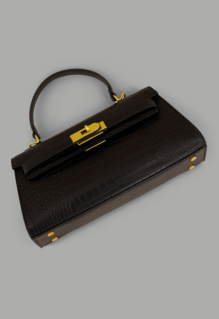 Choice Pu Leather Long Clutch Black