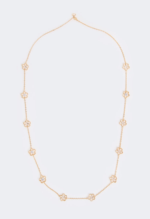 Choice Long Clove Necklace Gold