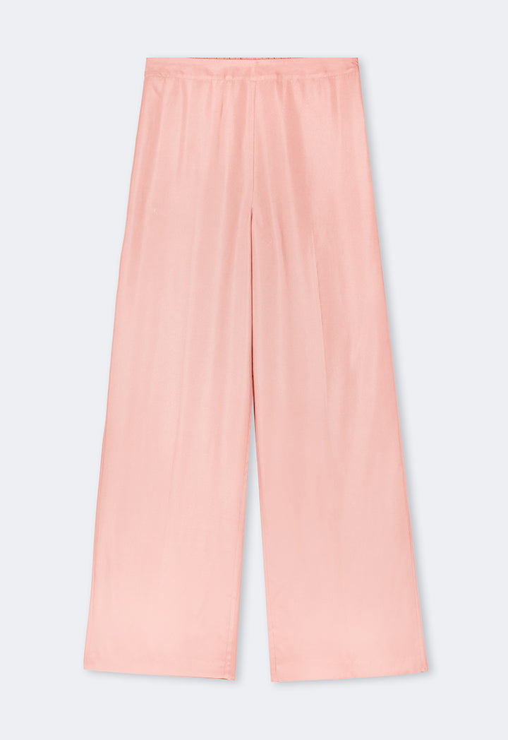 Choice Solid Wide Legs Trouser Blush