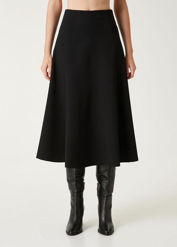 Beymen Club Midi Flared Skirt Black