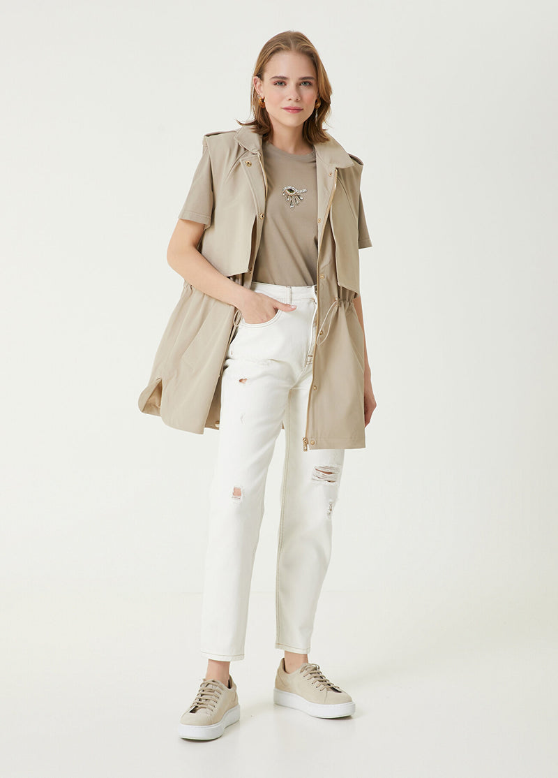 Beymen Club Trench Form Detailed Vest Beige