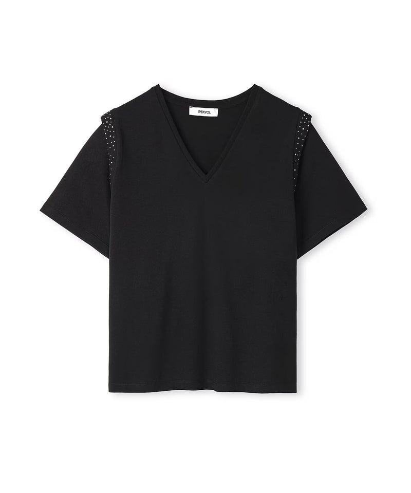 Ipekyol Trok Printed T-Shirt Black