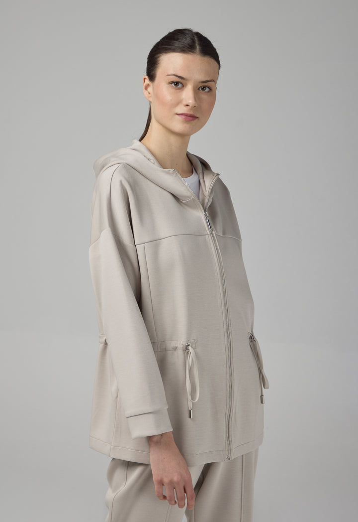 Choice Solid Relaxed Fit Drop Shoulder Jacket Grey