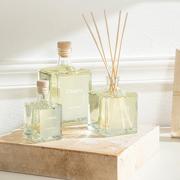 Chakra Reed Diffuser 500 Ml Clean Cotton