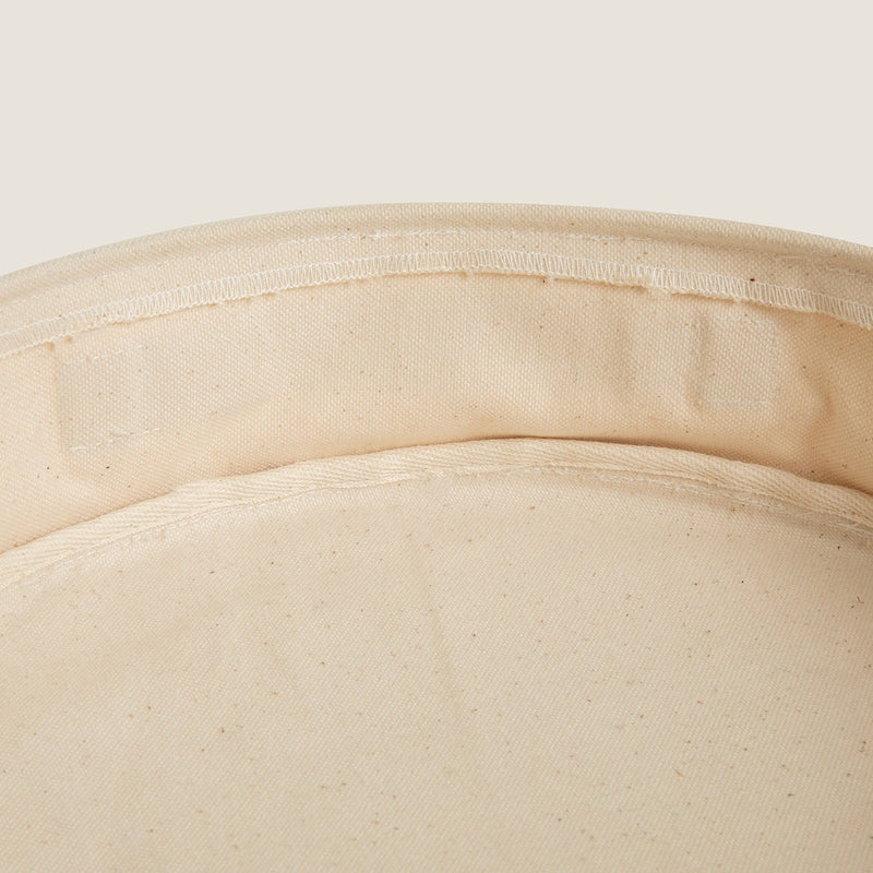 Chakra Ribali Canvas Round Organizer  33X8 Cm Natural