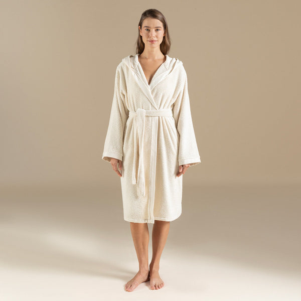 Chakra Lydia Unisex Bathrobe Natural