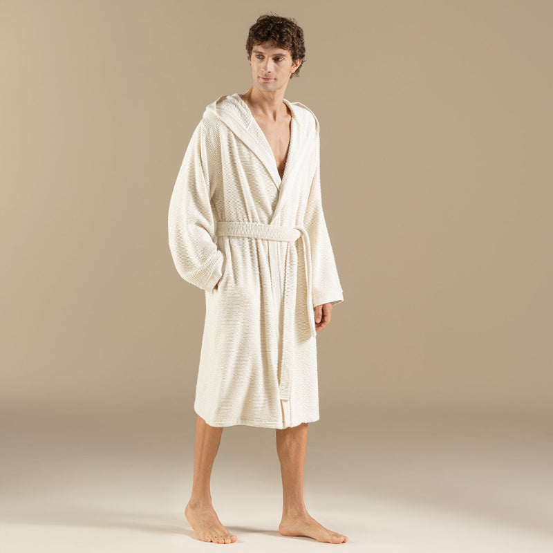 Chakra Lydia Unisex Bathrobe Natural
