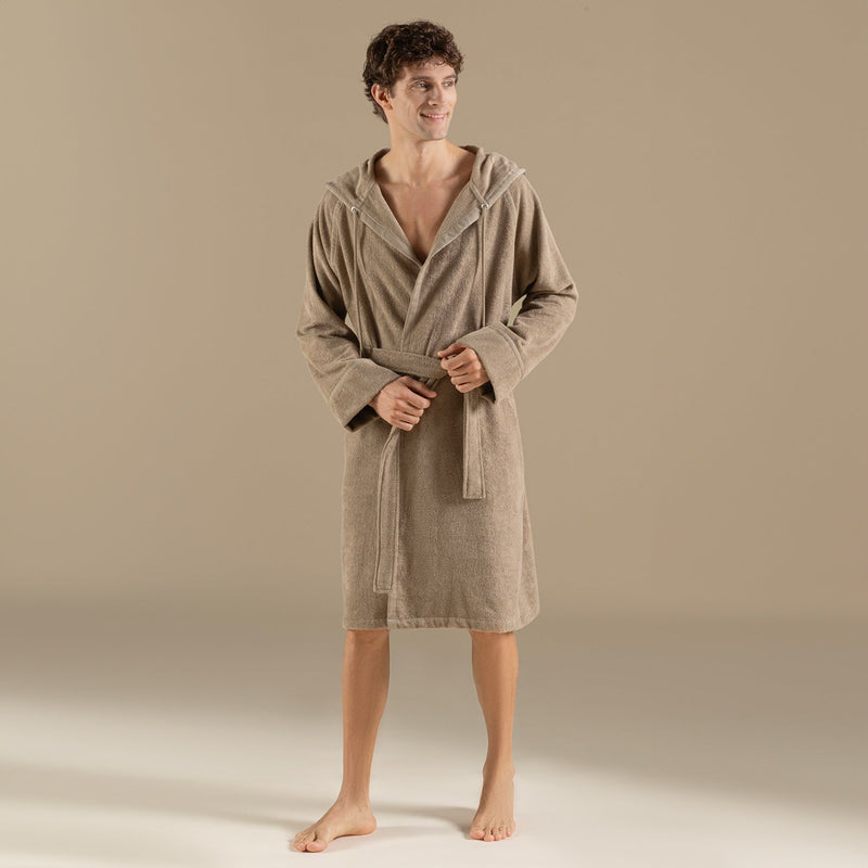 Chakra Ferme Unisex Bathrobe Khaki