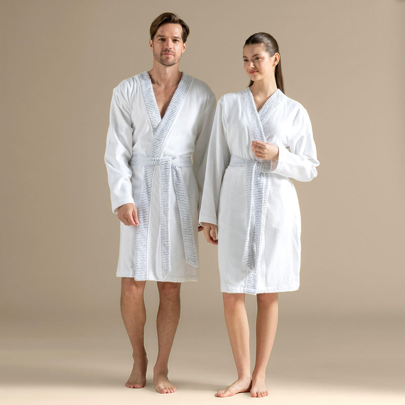 Chakra Rudder Unisex Bathrobe White