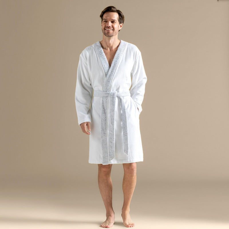 Chakra Rudder Unisex Bathrobe White