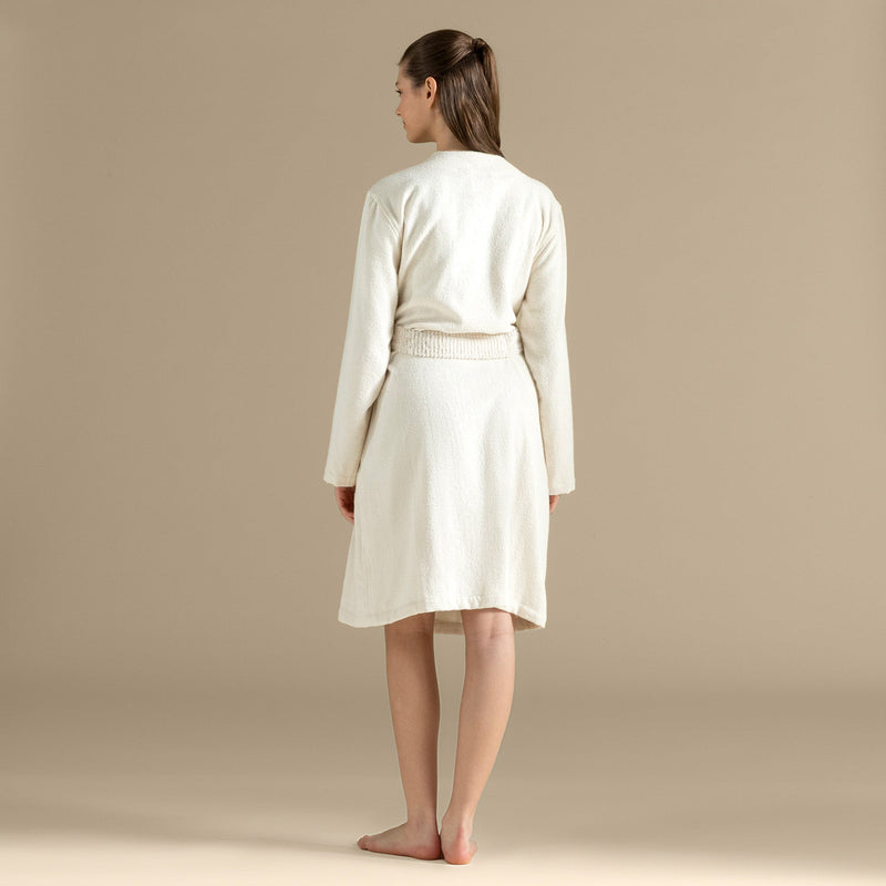 Chakra Soire Unisex Bathrobe Natural