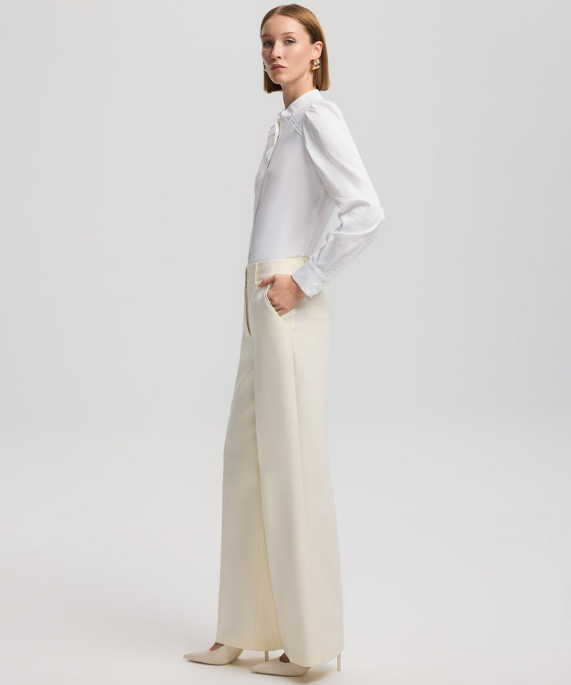 Ipekyol Straight Fit Trousers Off White
