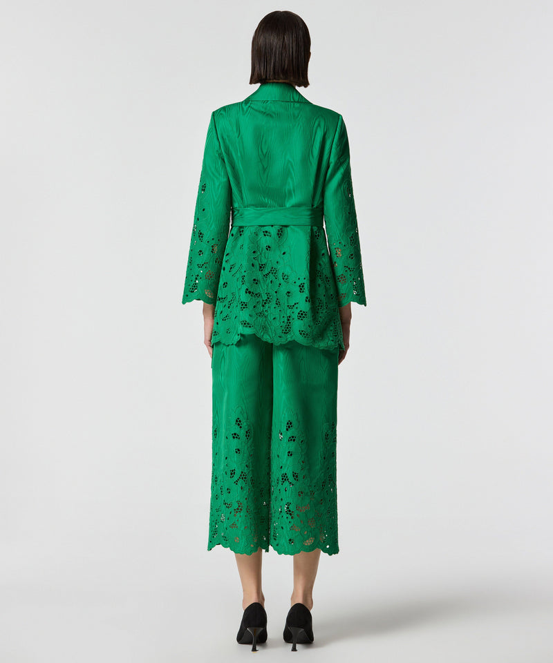 Machka Embroidered Trousers Green