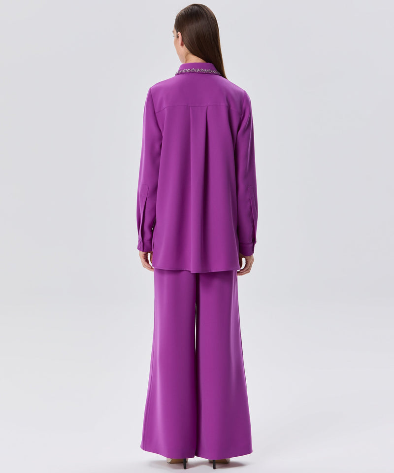 Machka Wide Leg Trousers Light Cyclamen