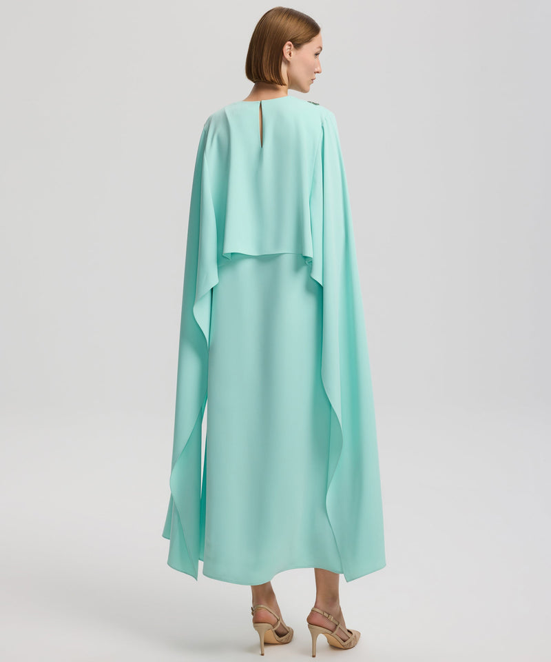 Ipekyol Cape-Effect Dress With Embellishment Mint Green