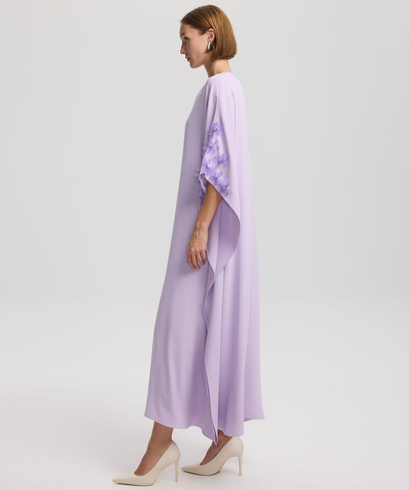 Ipekyol Flower-Embroidered V-Neck Dress Lilac