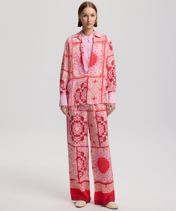 Ipekyol Two-Piece Form Patterned Shirt Red