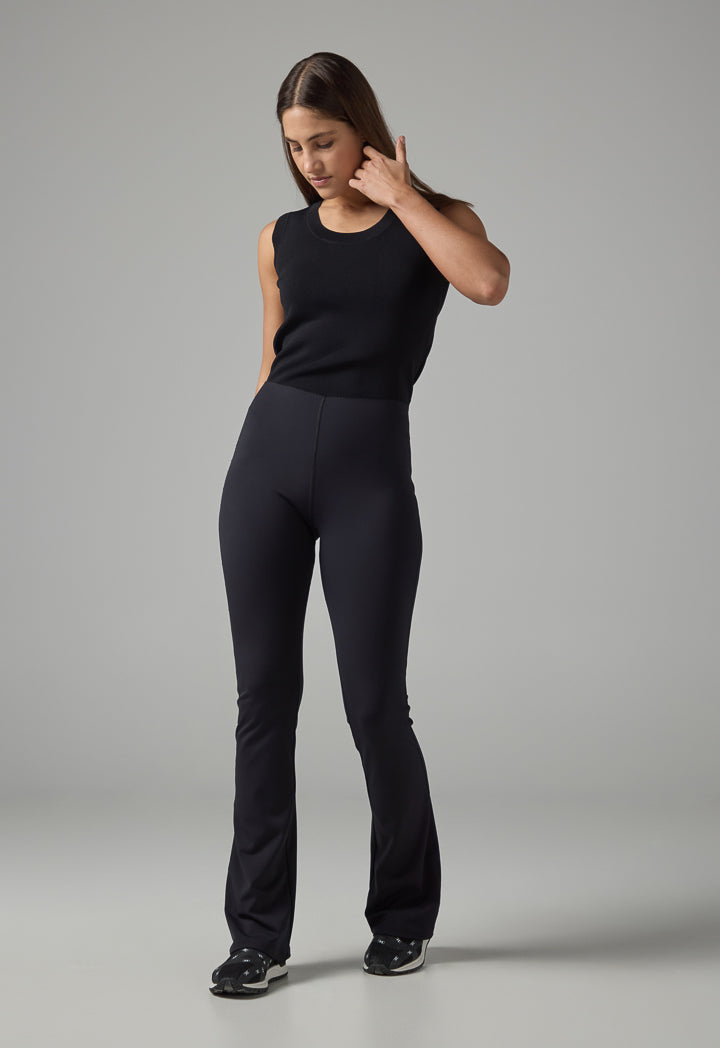 Choice Solid High Waist Leggings Black