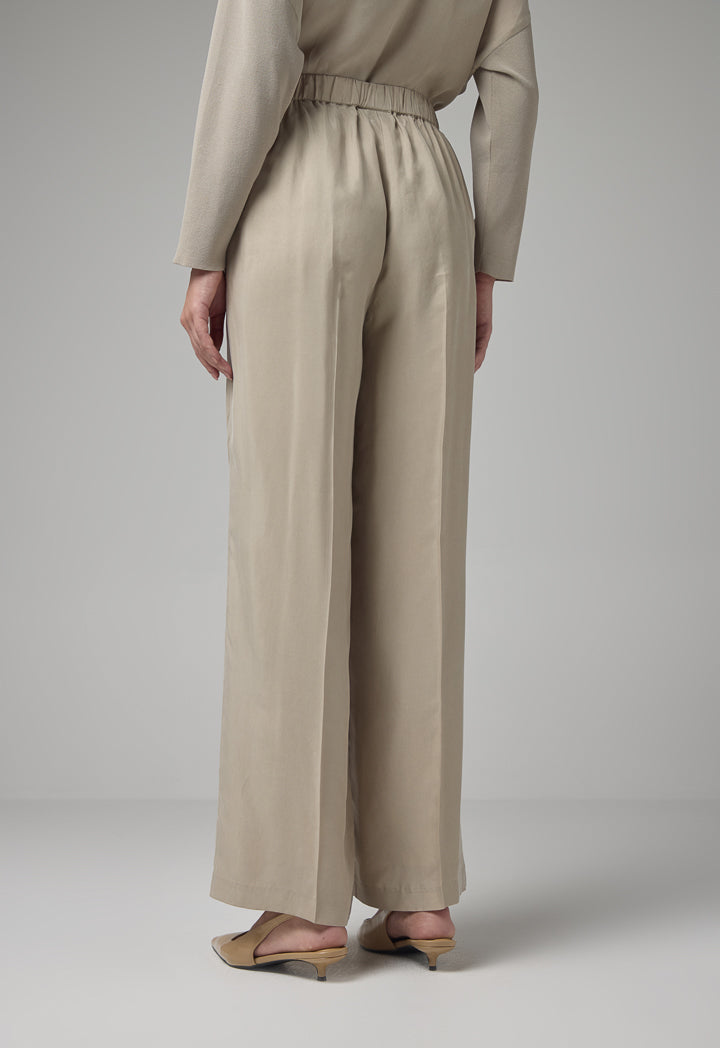 Choice Solid Wide Legs Trouser Grey