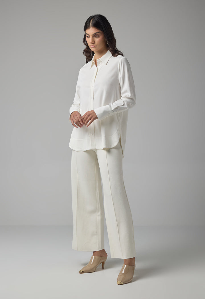 Choice Relaxed Fit Basic Shirt Off White