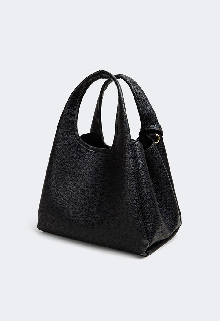 Choice Classic Solid Handbag Black