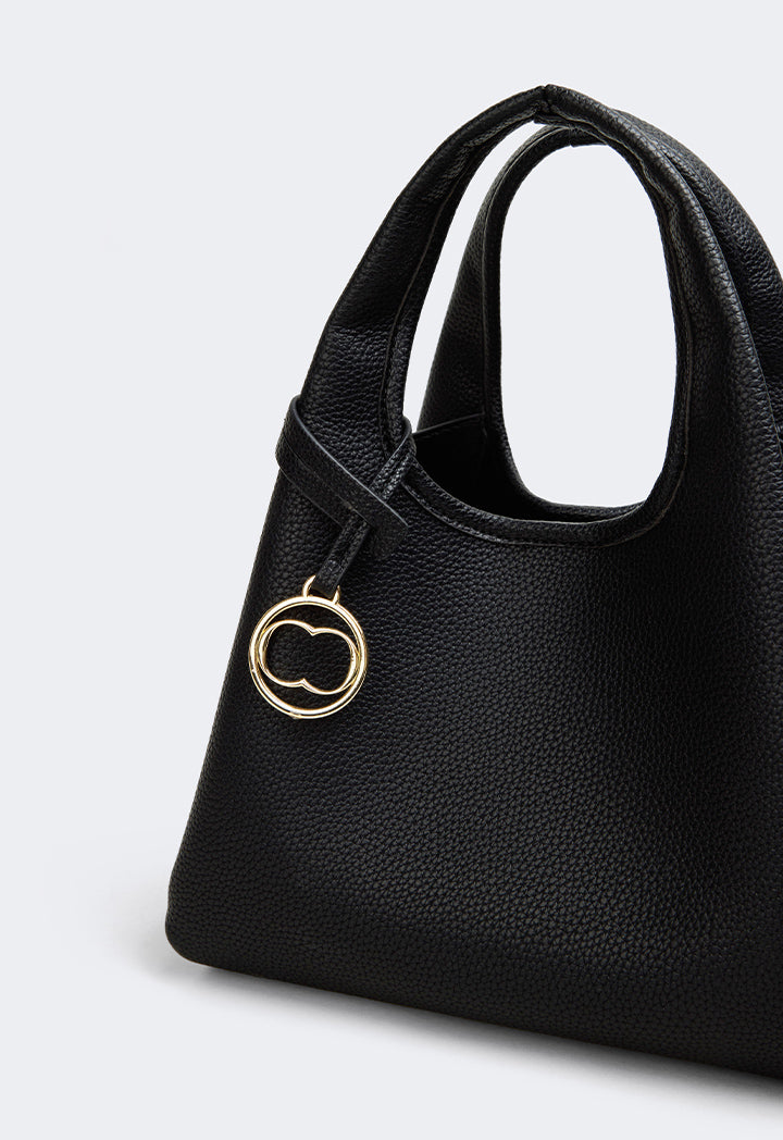 Choice Classic Solid Handbag Black