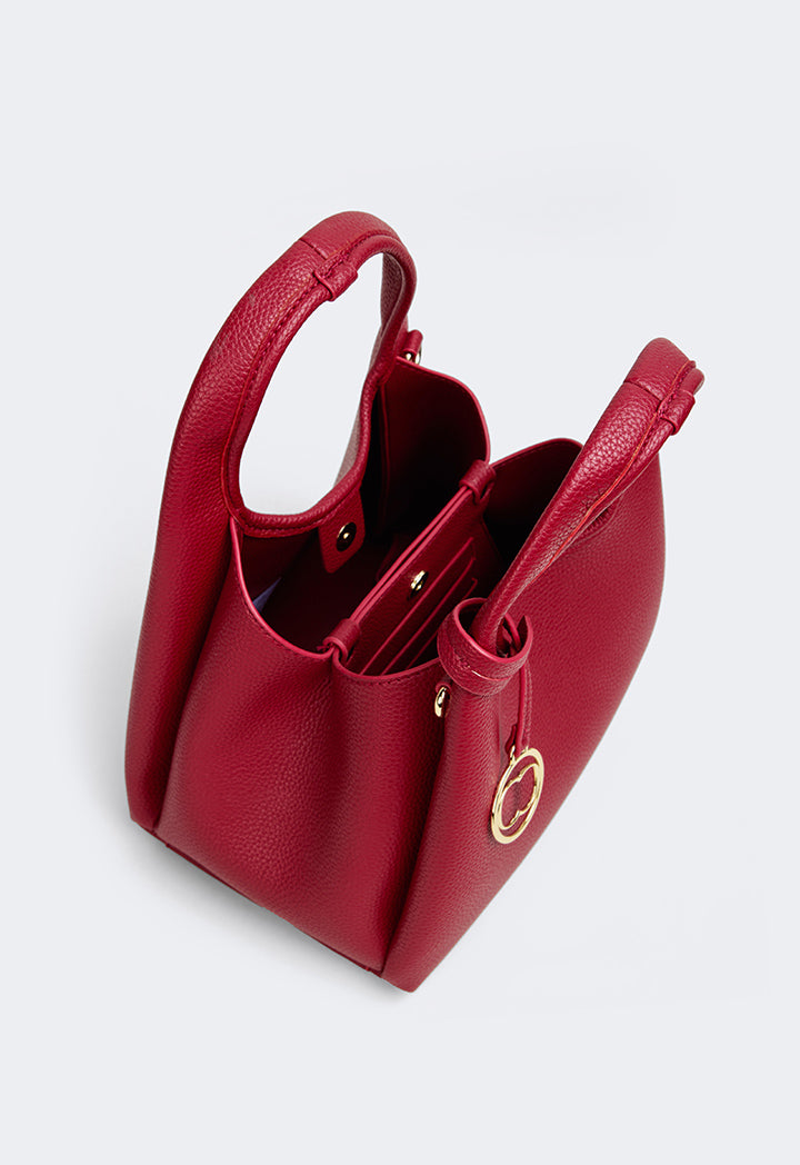 Choice Classic Solid Handbag Burgundy