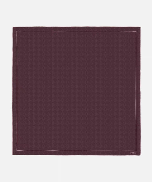 Ipekyol 100% Silk Scarf 90X90 Cm Bordoux