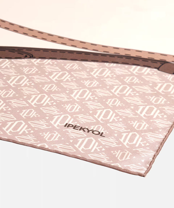 Ipekyol 100% Silk Scarf  Brown