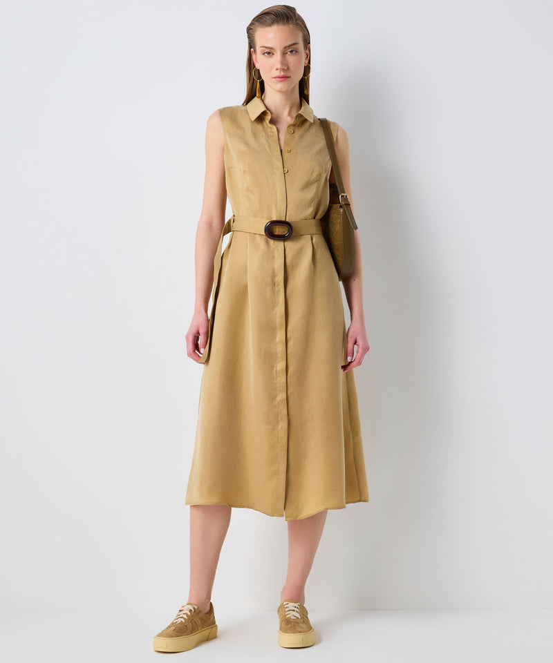 Ipekyol Belted Shirt Dress Natural