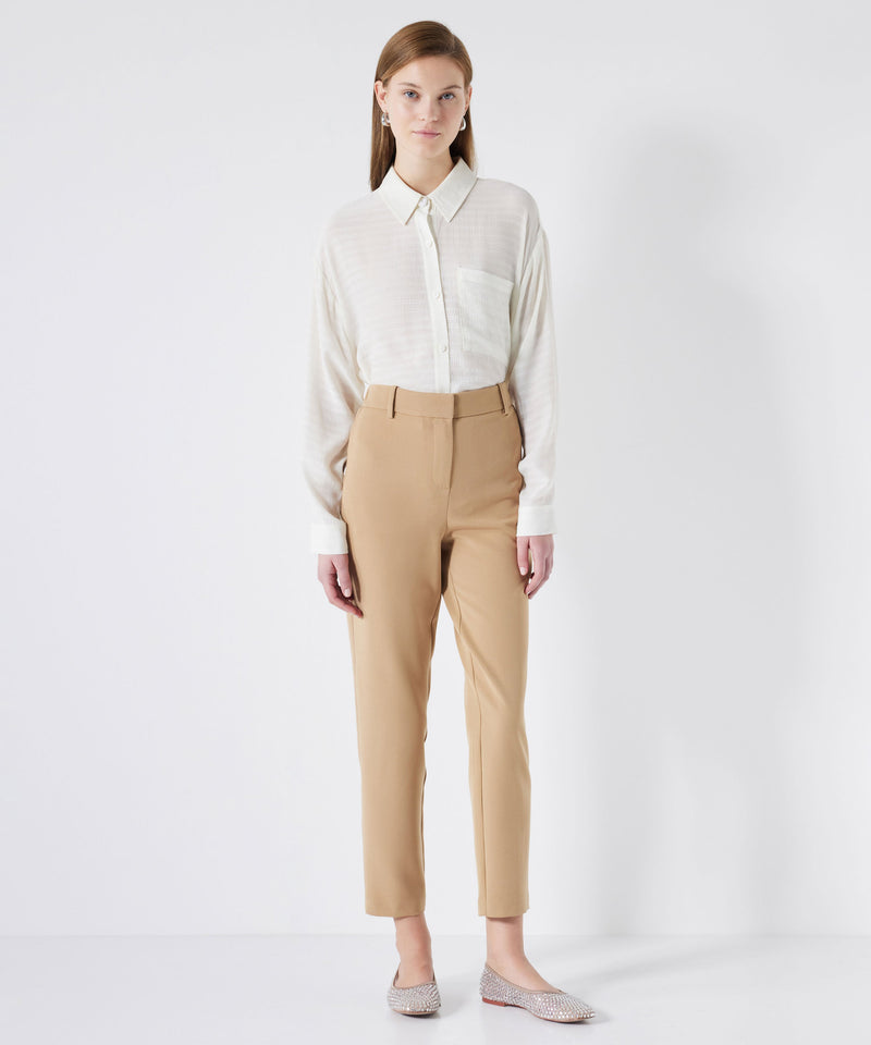 Ipekyol Elastic Mid Waist Trousers Natural