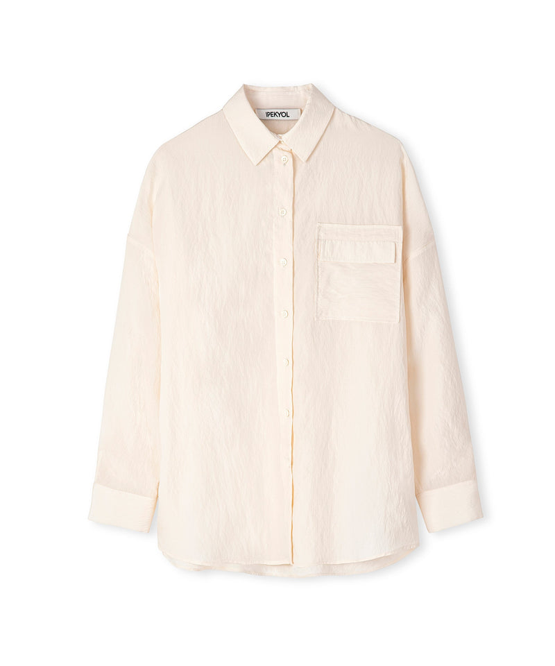 Ipekyol Oversized Shirt With Pockets Ecru