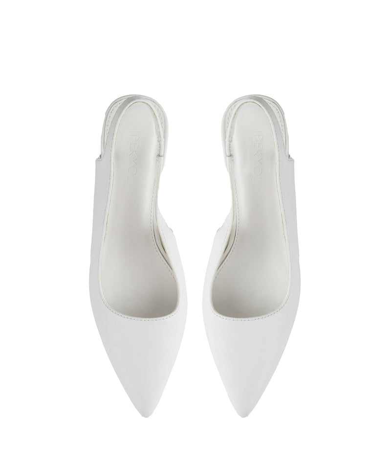 Ipekyol Sling Back Amorphous Heeled Shoes White