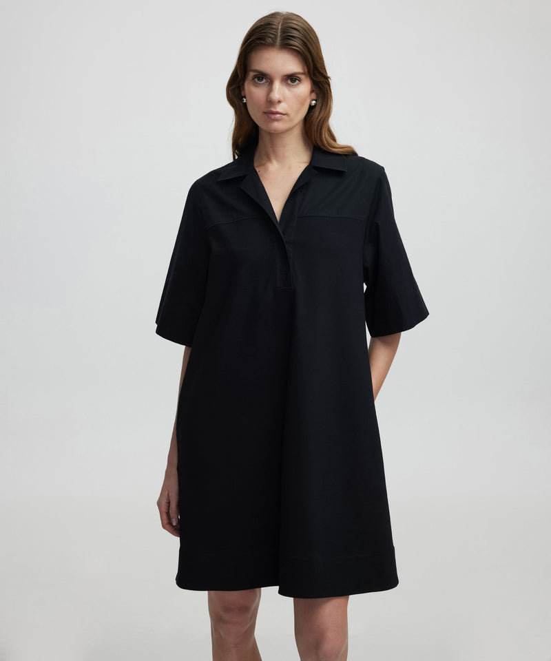 Ipekyol Fabric Mix Dress Black