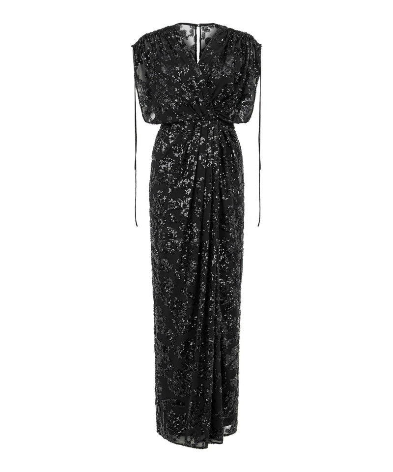 Ipekyol Sequined Chiffon Dress Black