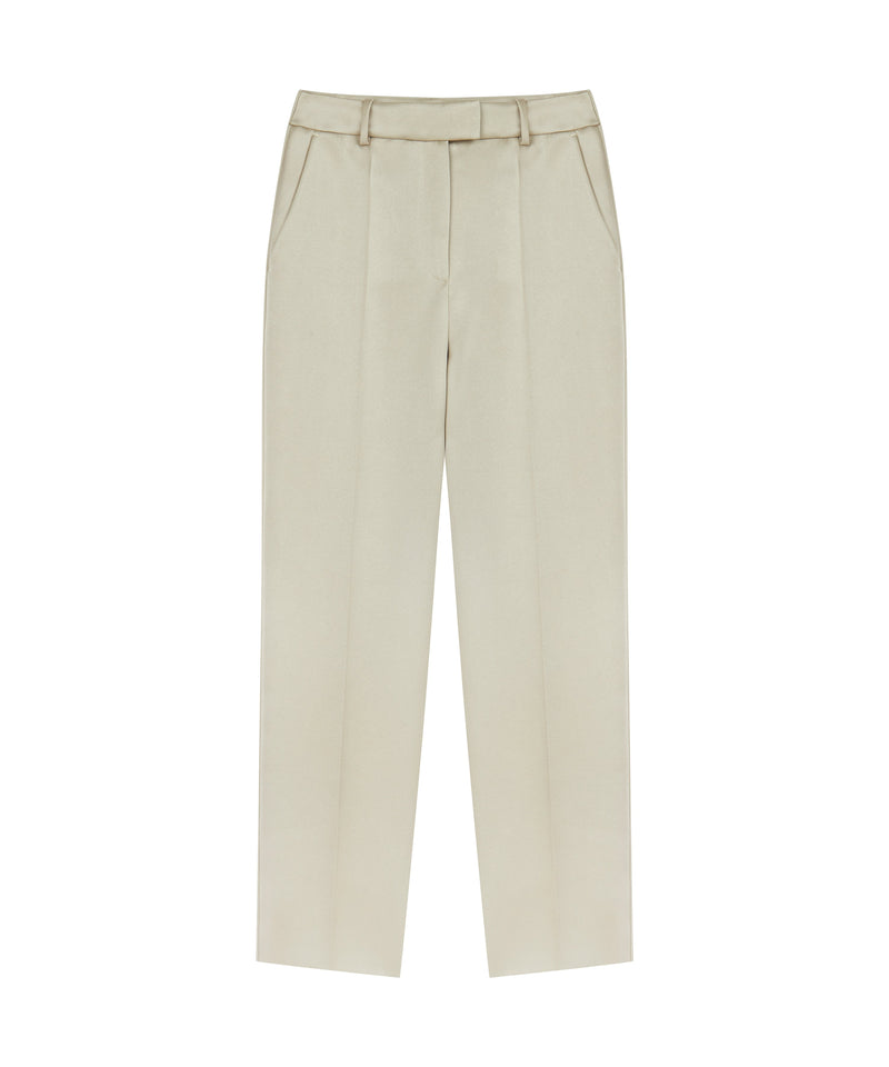 Ipekyol Shiny Textured Trousers Light Khaki