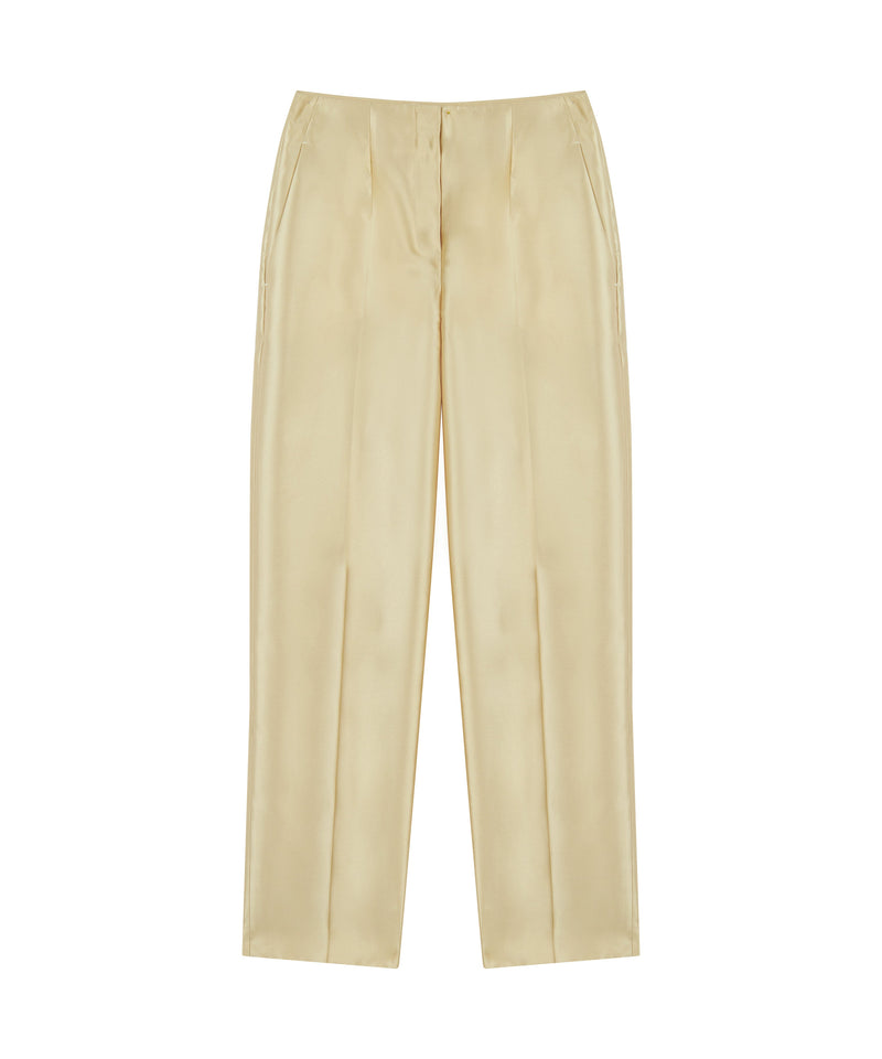 Ipekyol Shiny Textured Trousers Gold