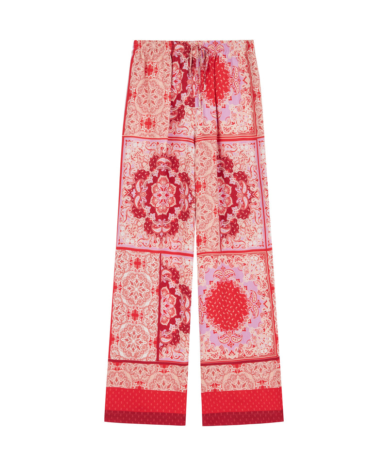 Ipekyol Drawstring Printed Trousers Red