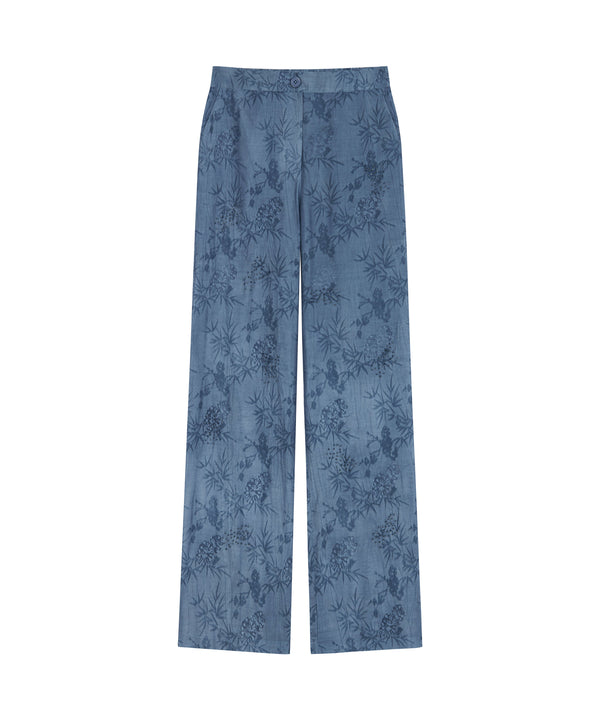 Ipekyol Bead-Embroidered Pattern Trousers Blue