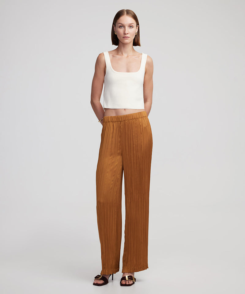 Ipekyol Crinkle Effect Trousers Tobacco