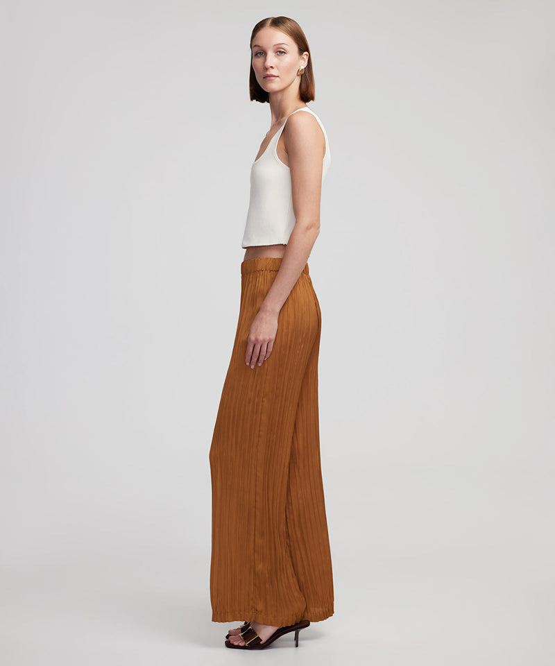 Ipekyol Crinkle Effect Trousers Tobacco