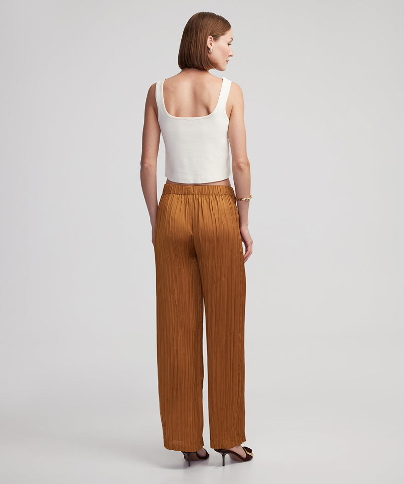 Ipekyol Crinkle Effect Trousers Tobacco