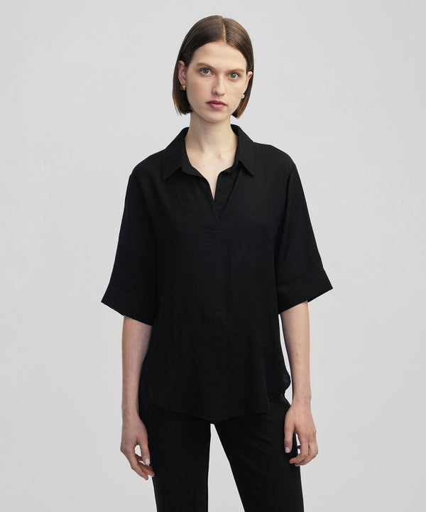 Ipekyol Shirt Collar Blouse Black