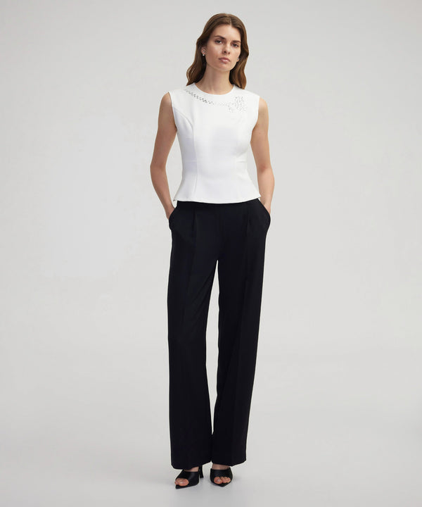 Ipekyol Strass Stone Printed Blouse White