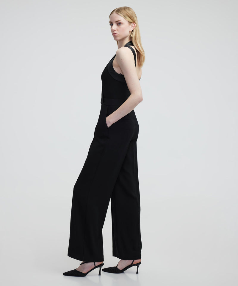 Ipekyol Fabric Mix Overalls Black