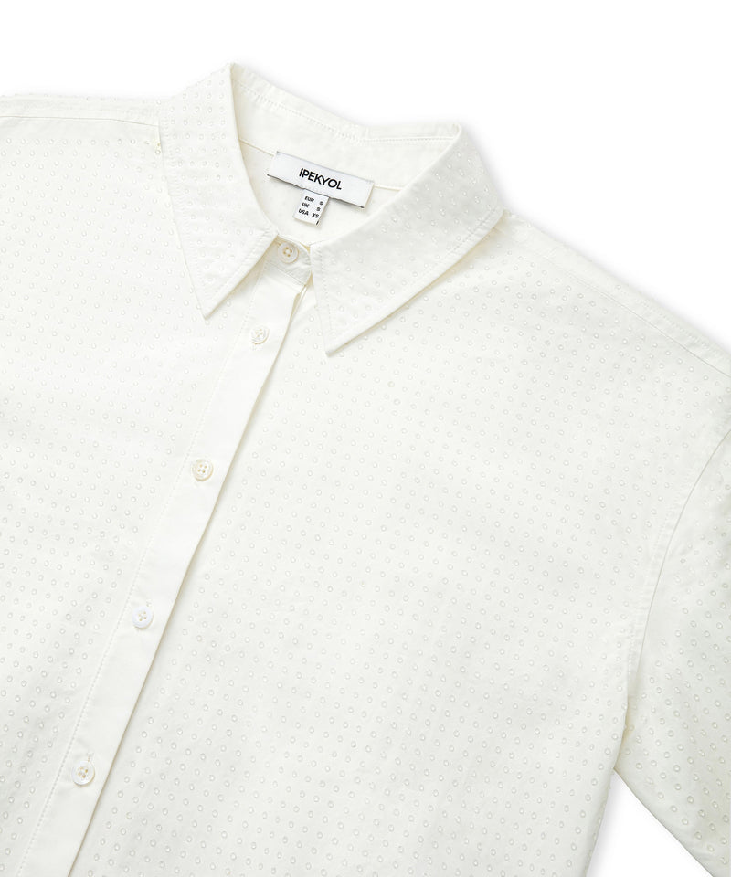 Ipekyol Hotfix Printed Poplin Shirt White