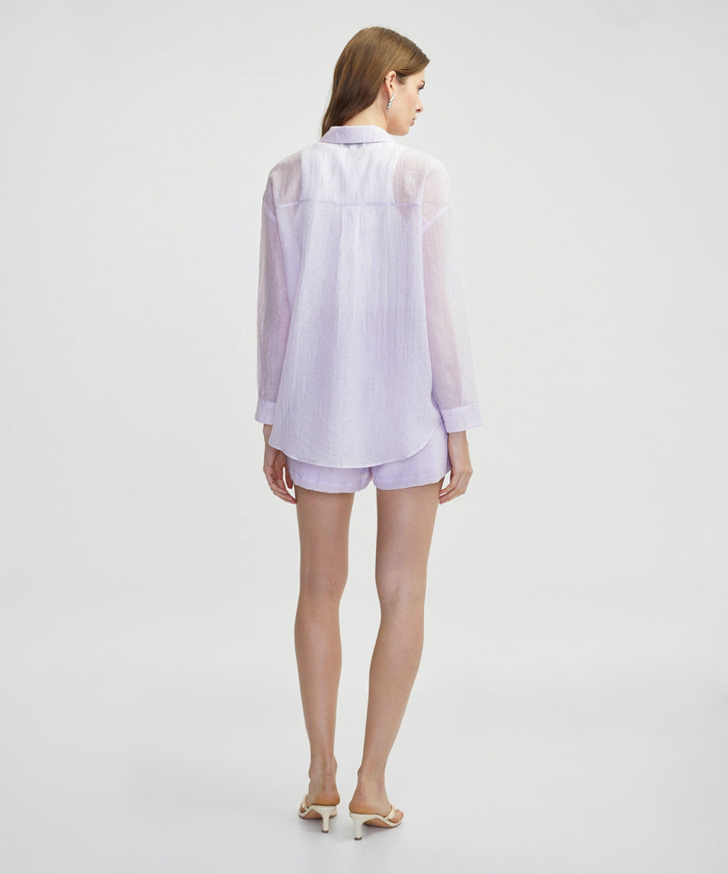 Ipekyol Hotfix Printed Shirt Lilac