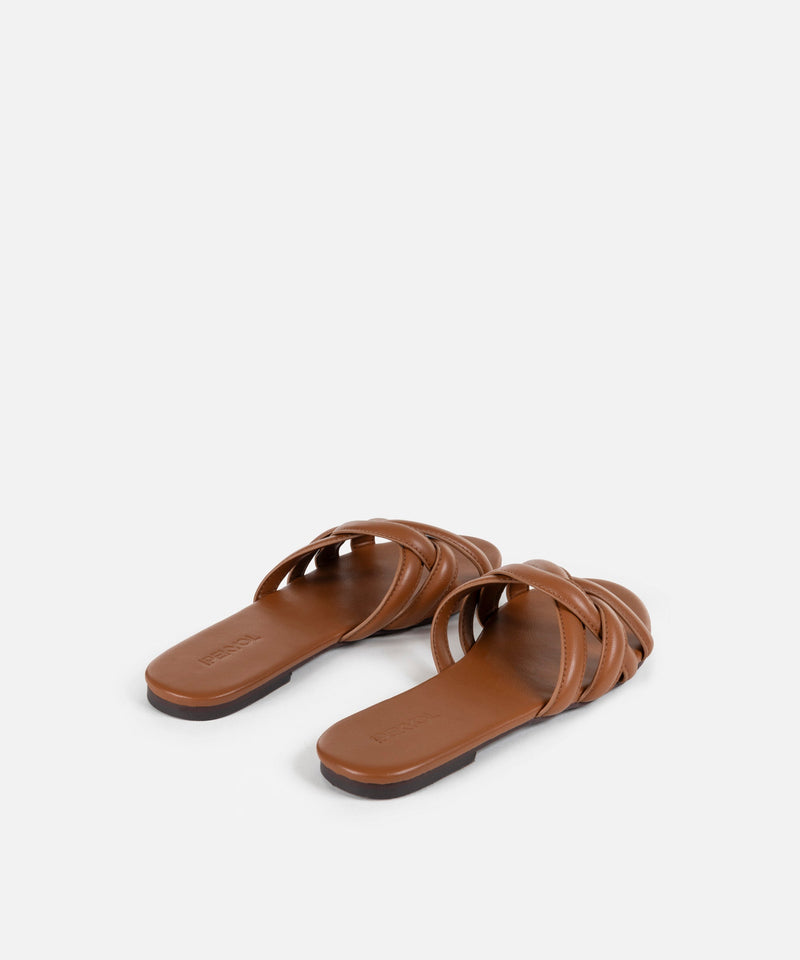Ipekyol Spiral Band Slippers Brown